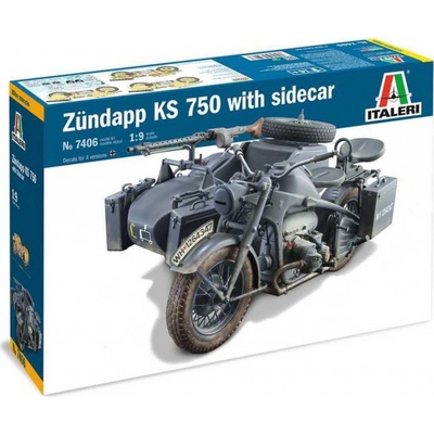 Italeri Zundapp KS 750 with sidecar 1:9