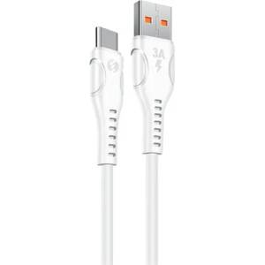 S-Link Кабел S-Link - SL-X243 (3A, 15W, бързо зареждане, Type-C, 100cm кабел за данни+зарядно, бял) 31621 (31621)
