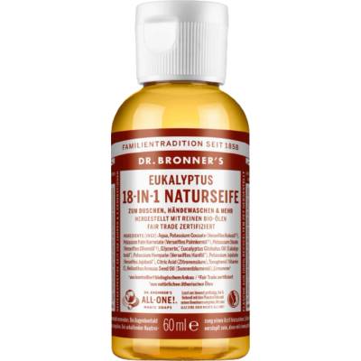 Dr. Bronner's přírodní tekuté mýdlo s eukalyptem 18v1 60 ml