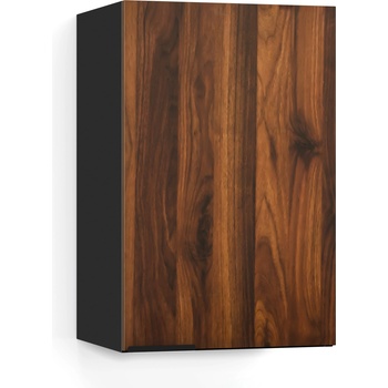 Blumfeldt WoodVista Висок шкаф, Soft-Close, алуминиеви дръжки, устойчиви материали (JOY-WVH400BW) (JOY-WVH400BW)