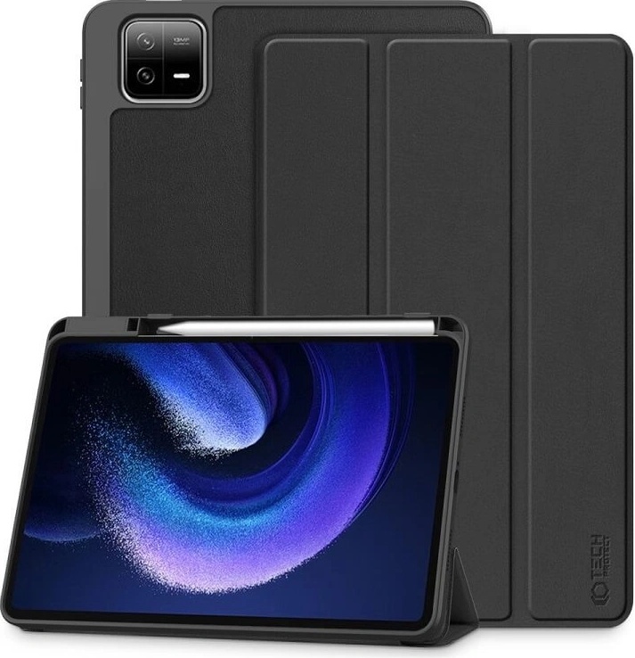 Tech-Protect Защитен Калъф за Xiaomi Pad 6/ 6 Pro, Tech-Protect Trifold Slim Case, Черен (9490713936696)