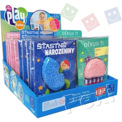 PlayFoam® Přáníčka 2v1-20 PACK s modelínou; 4 druhy-Assort (CZ/SK)