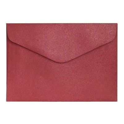 Obálky C6 Pearl červená K 150g, 10ks, Galeria Papieru