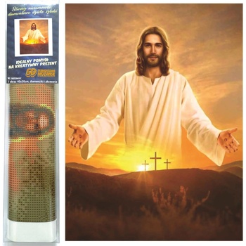 Norimpex - Puzzle Diamant painting: Jesus 30x40cm - 1 - 39 piese