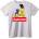 NOONEBRAND Тениска Supreme Симпсъните - S, White