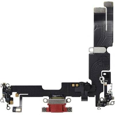 AppleKing nabíjecí a audio flex konektor pro iPhone 14 Plus - červený