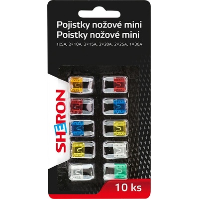SHERON Poistky nožové mini 10 ks