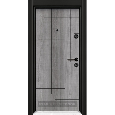Starsteeldoor Блиндирана врата Parkdor SL 208 сив дъб (цена без монтаж)