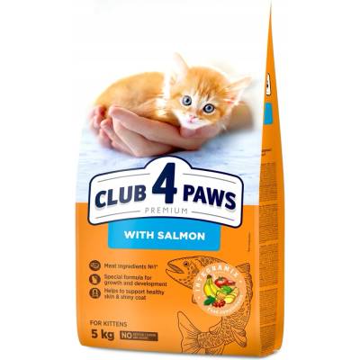 CLUB 4 PAWS Premium suché krmivo pre mačiatka s lososom 5 kg