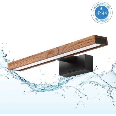 Brilagi Brilagi-LED Огледално осветление за баня 3 в 1 WOODY MIRROR LED/8W/230V 40 cm IP44 черно/дъб (BG4909)