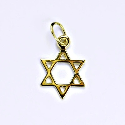 Čištín Zlatý přívěšek Davidova hvězda P 762