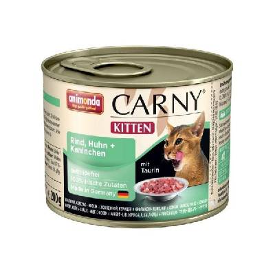 Animonda CARNY® cat Kitten hovädzie,kura a králik 200 g konzerva