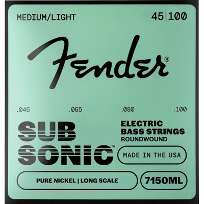 Fender 7150 Pure Nickel Bass Strings 40-100