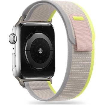 Tech-Protect Найлонова каишка за Apple Watch 4/5/6/7/8/9/SE/Ultra (44/45/49 mm) от Tech-Protect Nylon - бежов със зелено (9490713929759)