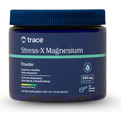 Trace Minerals Horčíkový komplex v prášku + Stopové minerály ConcenTrace citrón-limetka 224 g