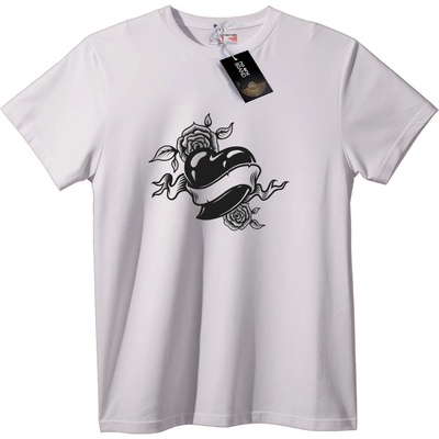 NOONEBRAND Тениска Череп и флорален дизайн - M, Black