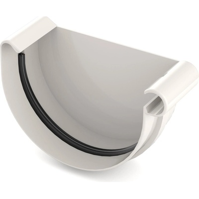Bryza PVC koncovka pravá 100 mm biela
