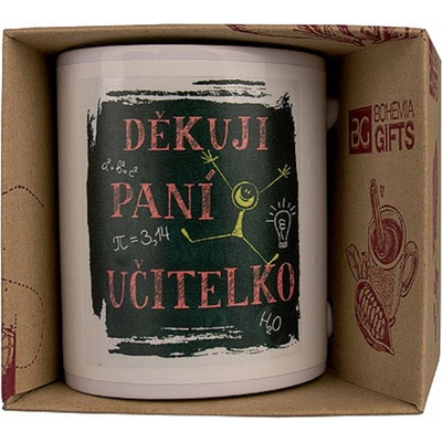 Bohemia Gifts Keramický hrnek s obrázkem Děkuji paní učitelko 350 ml – Zboží Dáma