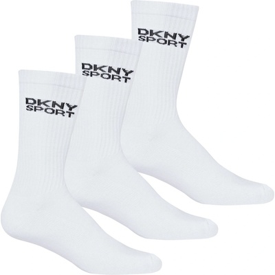 DKNY Чорапи DKNY Mens 3 Pack Sports Socks Radde - White