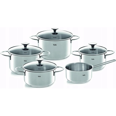 FISSLER - Copenhagen - Súprava hrncov s rajnicou - Sklenené pokrievky - 5 ks