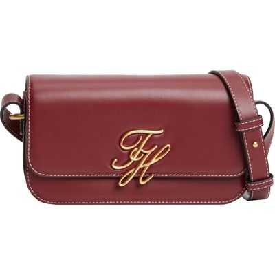 Tommy Hilfiger dámska kožená crossbody kabelka Script AW0AW18399GNE
