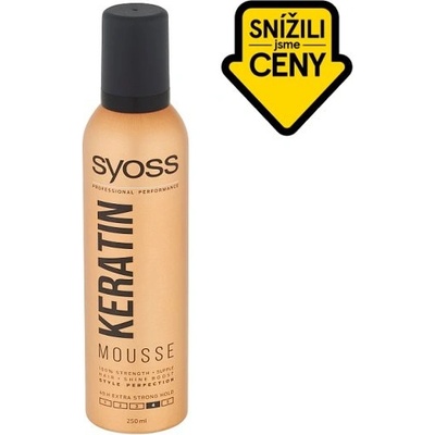 Syoss Keratin 3v1 pěnové tužidlo pro ochranu vlasů 250 ml