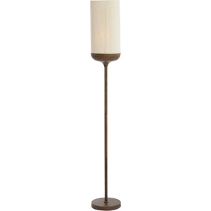 Light & Living Тъмнокафява подова лампа с текстилен абажур (височина 159 cm) Dania - Light & Living (1738152)