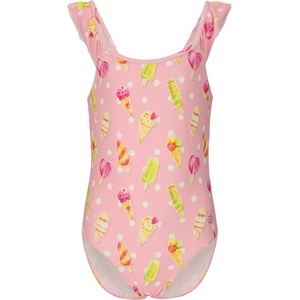 ZIG ZAG Детски бански костюм ZIG ZAG Kid's Carly Swimsuit - Ice cream - размер 128 (EU) (750-2633-0214)