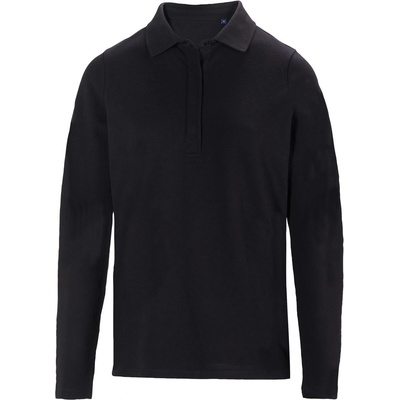 Neoblu 4396 OWEN LSL MEN / Мъжка поло риза с дълъг ръкав от пике - тъмночерна S (244396n1101)