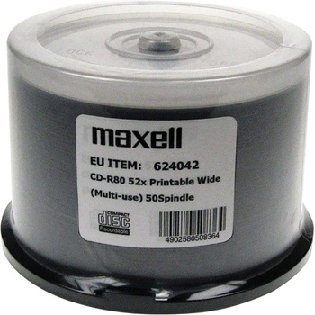 Maxell CD-R 700MB 52x80 min, spindle, printable disc (624042.00.AS)