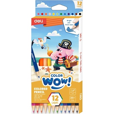 Deli Color wow! цветни моливи EC143-12, (13802131)