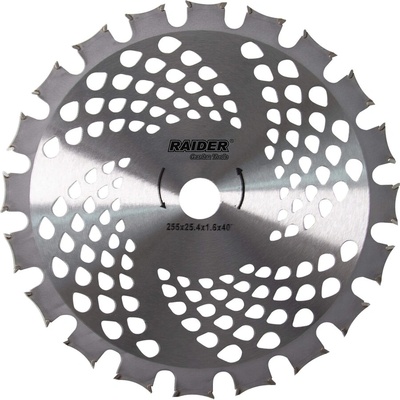 Raider Диск за коса двоен TCT 40T Ø255x25.4 mm (110343)