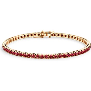 SAVICKI Тенис гривна Luminy 3, 0 мм: злато, рубини