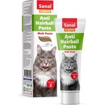 Sanal Малцова паста SANAL Cat Anti-Hairball - предотвратява образуването на космени топки, 100 гр, Холандия SV6010