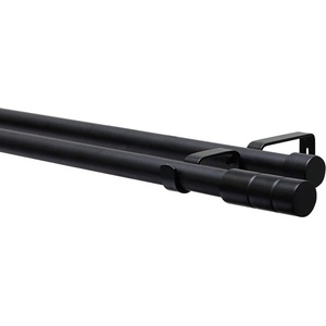 GARDINIA КОРНИЗ РАЗТЕГАЕМ ДВОЕН gardinia ЦИЛИНДЪР 130-240см ЧЕРЕН (22-4897)