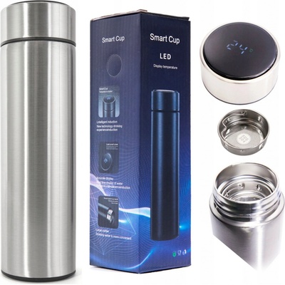 KIK Termohrnek Smart LCD stříbrný 500 ml