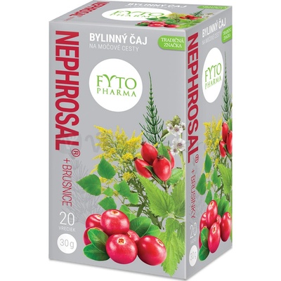 Fyto NEPHROSAL BRUSNICE na močové cesty bylinný čaj 20 x 1,5 g