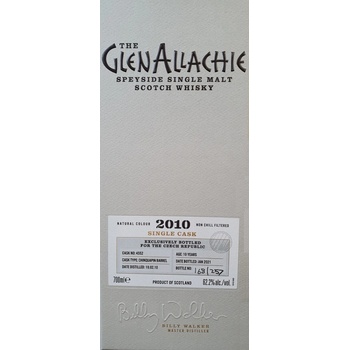 GlenAllachie Chinquapin Barrel 2010 Cask no. 4552 62,2% 0,7 l (kazeta)