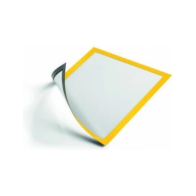 Informačný panel, A4, magnetický, DURABLE "DURAFRAME® MAGNETIC", žltá