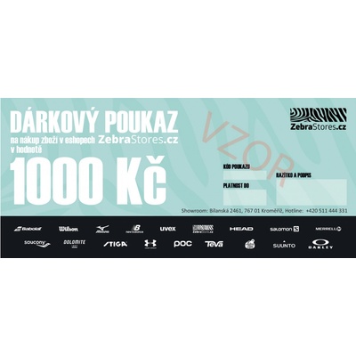 Dárkový poukaz v hodnotě 1000 Kč