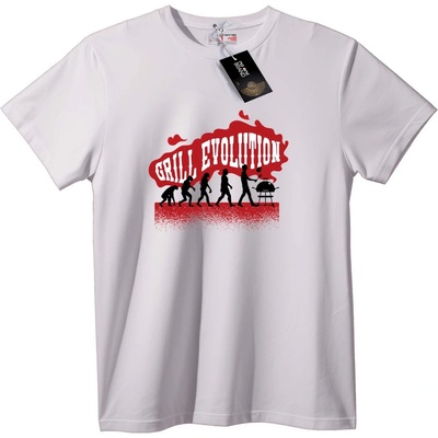 NOONEBRAND Тениска Еволюция на Грила - 6XL, White
