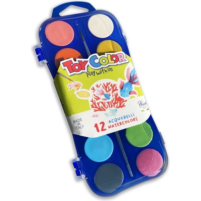 Toy Color Акварелни бои Toy Color 12 цвята