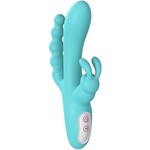 Passion Labs Мултифункционален вибратор с анална приставка "flirt sensastion mare" 22 см