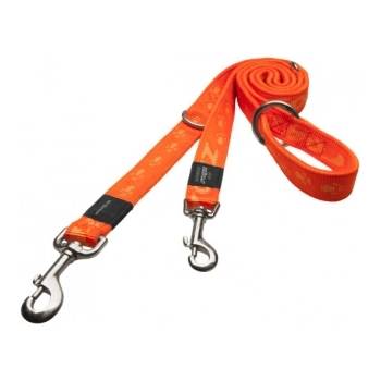 Rogz Alpinist Multi-Purpose Lead Large - Мултифункционален повод за две или едно куче 20мм/-1-1, 6м оранжев