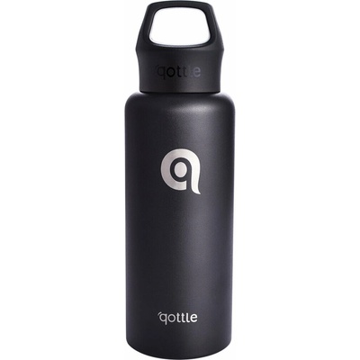Qottle vákuová športová termofľaša čierna 550 ml