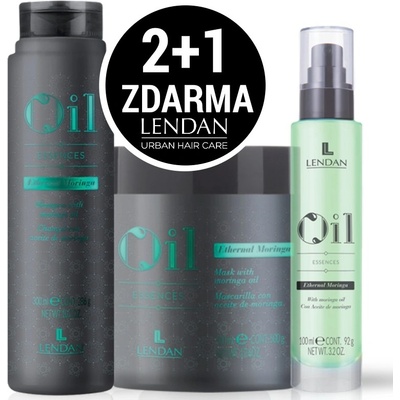 Lendan Ethernal Moringa šampón 300 ml + maska 500 ml + olej na vlasy 100 ml dárková sada