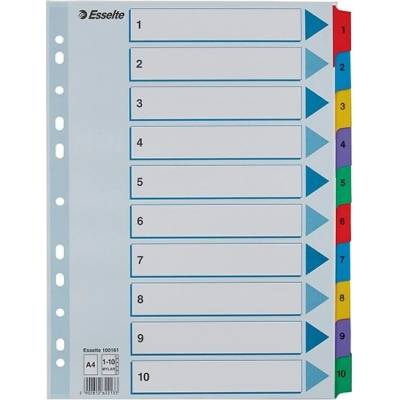 Register ESSELTE Mylar A/4 laminovaný kartón 1–10 100161