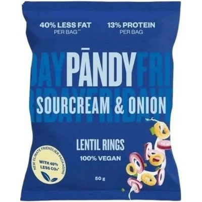 PANDY Šošovicové Chipsy smotana-cibuľa 50 g