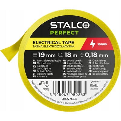 Stalco Perfect Izolačná páska 19 mm x 18 m žltá