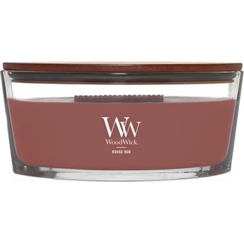 WoodWick Rouge Oud ароматна свещ с дървен фитил 453, 6 гр